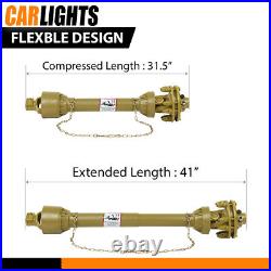 New PTO Shaft PTO Drive Shaft 1-3/8x6 Spline with Slip Clutch T4 31.5-41 Yellow