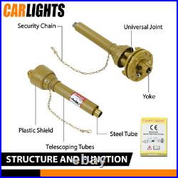 New PTO Shaft PTO Drive Shaft 1-3/8x6 Spline with Slip Clutch T4 31.5-41 Yellow