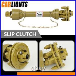 New PTO Shaft PTO Drive Shaft 1-3/8x6 Spline with Slip Clutch T4 31.5-41 Yellow