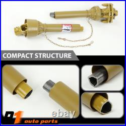 New PTO Shaft PTO Drive Shaft 1-3/8x6 Spline with Slip Clutch T4 31.5-41 Yellow