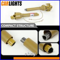 New PTO Shaft PTO Drive Shaft 1-3/8x6 Spline with Slip Clutch T4 31.5-41 Yellow