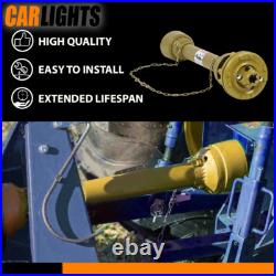New PTO Shaft PTO Drive Shaft 1-3/8x6 Spline with Slip Clutch T4 31.5-41 Yellow