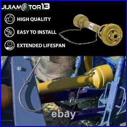 New PTO Shaft PTO Drive Shaft 1-3/8x6 Spline with Slip Clutch T4 31.5-41 Yellow