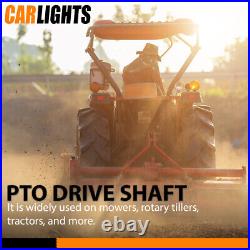 New PTO Shaft PTO Drive Shaft 1-3/8x6 Spline with Slip Clutch T4 31.5-41 Yellow