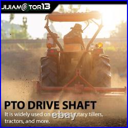 New PTO Shaft PTO Drive Shaft 1-3/8x6 Spline with Slip Clutch T4 31.5-41 Yellow