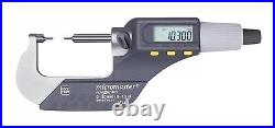 New TESA LCD Digital Spline Pin Anvil 2mm Small Face Micrometer 0-30mm / 0-1.2