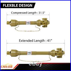 New Yellow PTO Shaft PTO Drive Shaft 1-3/8x6 Spline with Slip Clutch T4 31.5-41