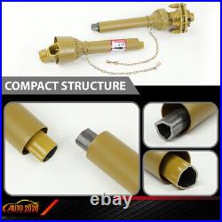 New Yellow PTO Shaft PTO Drive Shaft 1-3/8x6 Spline with Slip Clutch T4 31.5-41