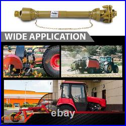 New Yellow PTO Shaft PTO Drive Shaft 1-3/8x6 Spline with Slip Clutch T4 31.5-41