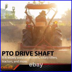 New Yellow PTO Shaft PTO Drive Shaft 1-3/8x6 Spline with Slip Clutch T4 31.5-41
