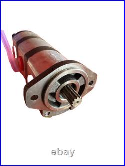 OEM 3 Section Hydraulic Gear Pump Triple Stage Tandem Pump Splined Shaft Heavy E