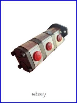 OEM 3 Section Hydraulic Gear Pump Triple Stage Tandem Pump Splined Shaft Heavy E