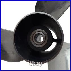 OMC Evinrude Johnson Raker 3855154 Propeller, 14-1/2 x 22 Pitch, LH, 19 Spline