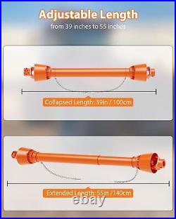 PTO Drive Shaft 1-3/8 X 6 Spline Ends T4 43-61 Brush Hog for Rotary Cutter