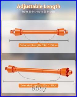 PTO Drive Shaft 1-3/8 x 6 Spline Ends Round End 39-55 PTO Shaft T4