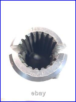 PTO Heavy Clamp Adapter 1-3/4 in 20 Spline Female-1-3/8 in 21 Spline Male 125 HP
