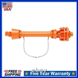 PTO Shaft 1-3/8 PTO Drive Shaft with Slip Clutch, 6 Spline End PTO Drive Shaft