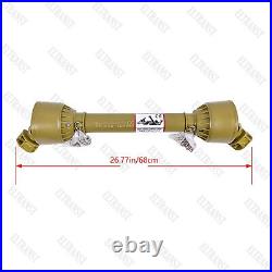 PTO Shaft Driveshaft for 1-3/8 x 6 Spline Both Ends 26.8-35.4 Length Series 1