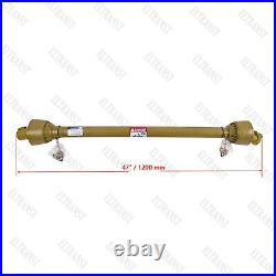 PTO Shaft Driveshaft for 1-3/8 x 6 Spline Both Ends 47-69 Length Series 1