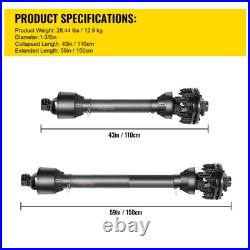PTO Shaft PTO Drive Shaft 1-3/8 6 Spline EndwithSlip Clutch T4 43-59