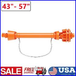 PTO Shaft PTO Drive Shaft 1-3/8 x 6 Spline Ends 43-57 for Brush Hog Shaft