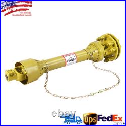 PTO Shaft PTO Drive Shaft 1-3/8 x 6 Spline with Slip Clutch Yellow 31.5-41 New