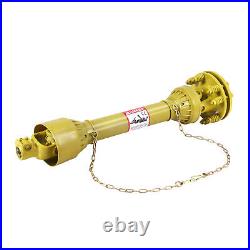 PTO Shaft PTO Drive Shaft 1-3/8 x 6 Spline with Slip Clutch Yellow 31.5-41 New