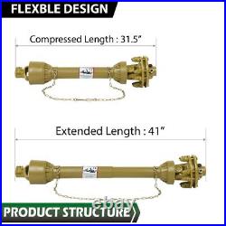 PTO Shaft PTO Drive Shaft 1-3/8x6 Spline withSlip Clutch T4 31.5-41 Yellow