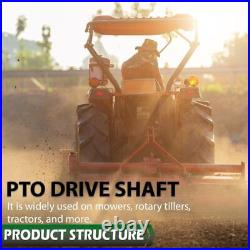 PTO Shaft PTO Drive Shaft 1-3/8x6 Spline withSlip Clutch T4 31.5-41 Yellow