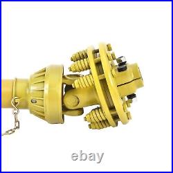 PTO Shaft PTO Drive Shaft 1-3/8x6 Spline withSlip Clutch Yellow 43-57 US