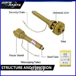 PTO Shaft PTO Drive Shaft 1-3/8x6 Spline withSlip Clutch Yellow T4 31.5-41