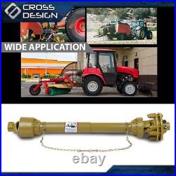 PTO Shaft PTO Drive Shaft 1-3/8x6 Spline with Slip Clutch T4 31.5-41 Yellow New