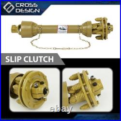 PTO Shaft PTO Drive Shaft 1-3/8x6 Spline with Slip Clutch T4 31.5-41 Yellow New