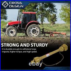 PTO Shaft PTO Drive Shaft 1-3/8x6 Spline with Slip Clutch T4 31.5-41 Yellow New