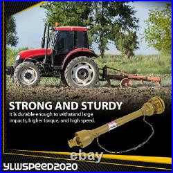 PTO Shaft PTO Drive Shaft 1-3/8x6 Spline with Slip Clutch T4 31.5-41 Yellow New