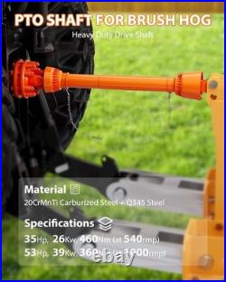 PTO Shaft PTO Driveshaft for Tractor 1-3/8 x 6 Spline Both End 31.5-41 Orange
