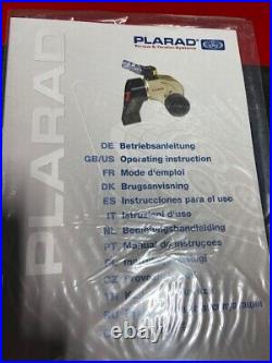 Plarad MSX/T 75MS Hydraulic Torque Wrench for Std. Sckts, Splined Inserts