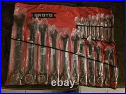 Proto 22 Piece Combination Ratcheting Wrench Set Spline