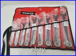 Proto JSCV-9S 9-Piece SAE Reverse Combination Ratcheting Spline Wrench Set