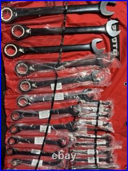 Proto JSCVM-22S Metric 22 Piece Ratcheting Spline Combination Wrench Set