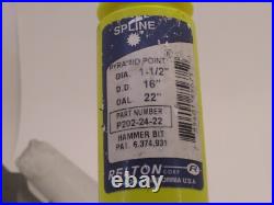 RELTON P202-24-22 SPLINE SHANK BIT 1-1/2 x 22 PYRAMID POINT