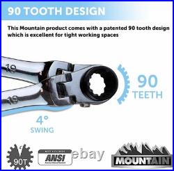 RM6, 5 Piece Metric Double Box Universal Spline Reversible Ratcheting Wrench Set