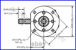 Replacement Gearbox 826-203C for Finish Mower 12.5 SU with 1 3/8 6 Splines