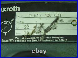 Rexroth 2 517 400 001 Hydraulic Pump 20mm Spline Shaft 17 Splines