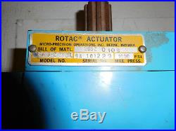 Rotac MPR-3-2-2V Hydraulic Rotary Actuator 90 Degree Dual Shaft Spline