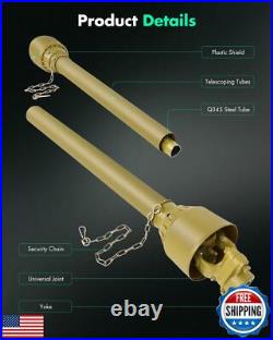 SCITOO Yellow 43-70.5 PTO Shaft, 1-3/8 PTO Drive Shaft 6 Splines Both Ends