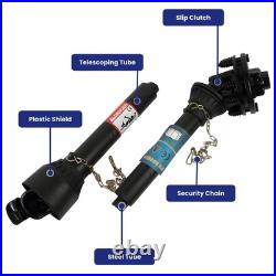 Series 5 PTO Shaft, 1-3/8-6 Spline Both Ends with Slip Clutch for Finish Mowers