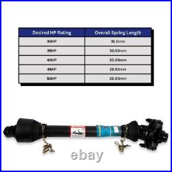 Series 5 PTO Shaft, 1-3/8-6 Spline Both Ends with Slip Clutch for Finish Mowers
