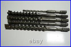 Spline Drive Concrete Rotary Hammer Drill Bits 3/8 1 1/4 1 1/4 1 1/4 1 1/2
