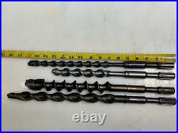 Spline Drive Concrete Rotary Hammer Drill Bits Germany 1-1/8, 1-3/8, 1, 3/4